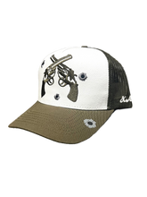 Load image into Gallery viewer, Out West Olive Trucker Hat
